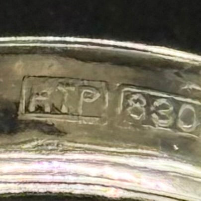 Vintage creoler i 830 sølv – HTP – 0,5 cm brede