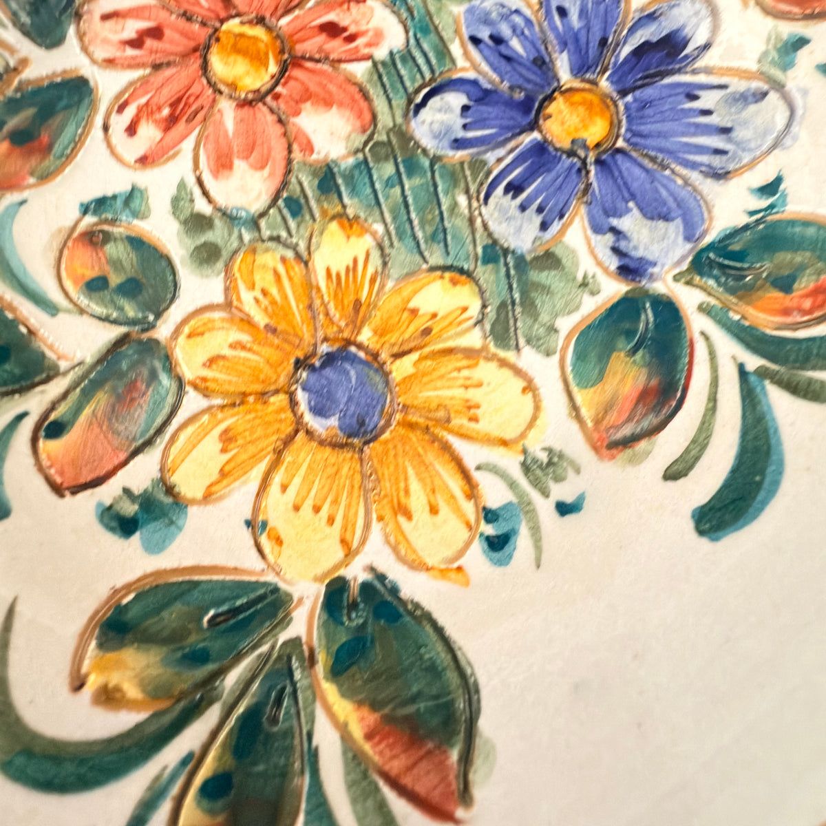 Sberna Deruta majolica fad 15,5 cm håndmalet italiensk keramik
