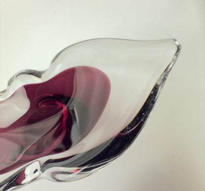 Åfors kunstglas skål model 1739 “Lila” svensk glasdesign 1960-70’erne - Frøken Lilly