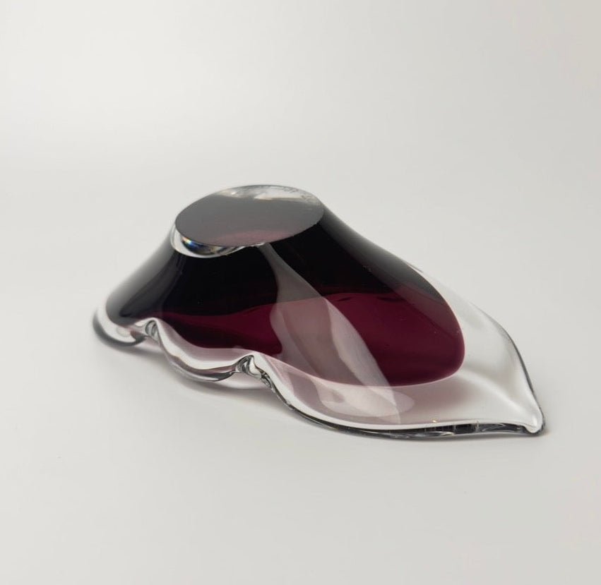 Åfors kunstglas skål model 1739 “Lila” svensk glasdesign 1960-70’erne - Frøken Lilly