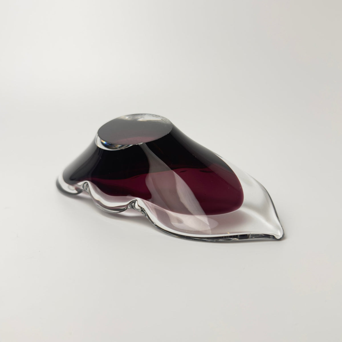 Åfors kunstglas skål model 1739 “Lila” svensk glasdesign 1960-70’erne - Frøken Lilly