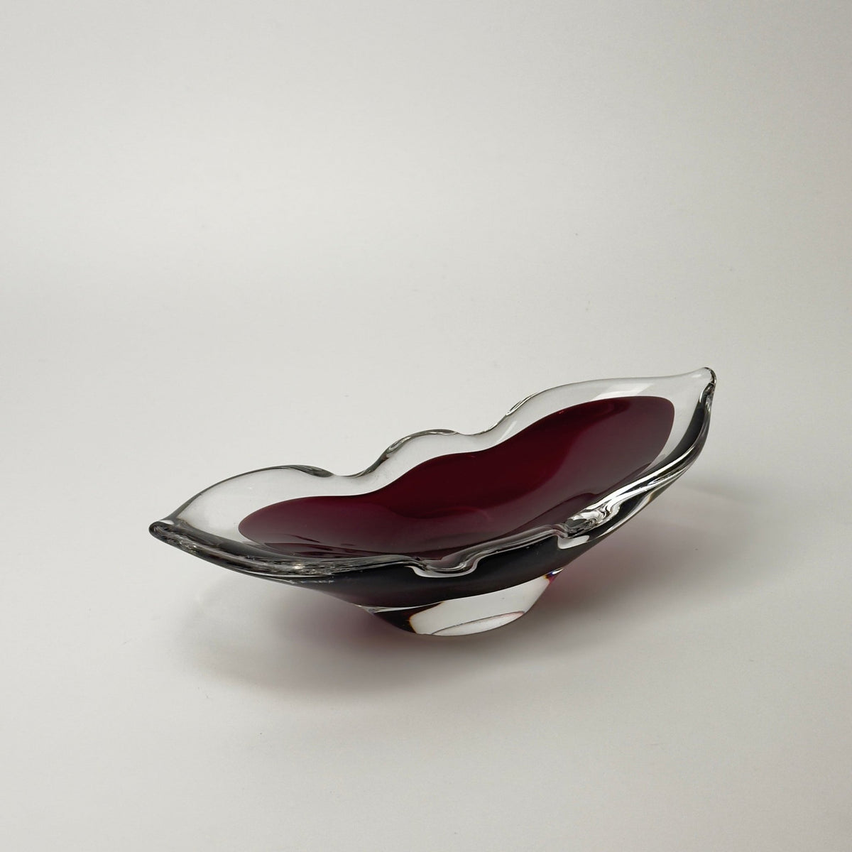 Åfors kunstglas skål model 1739 “Lila” svensk glasdesign 1960-70’erne - Frøken Lilly