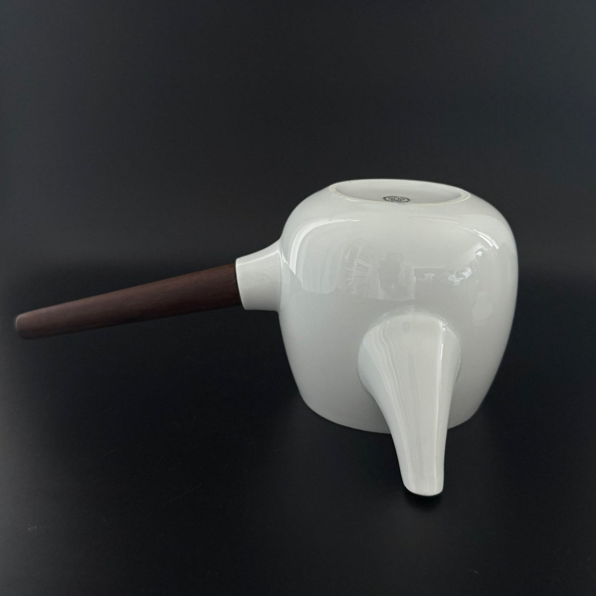 Bing & Grøndahl tekande model 301 - Blå Koppel - med hank af palisandertræ - Frøken Lilly
