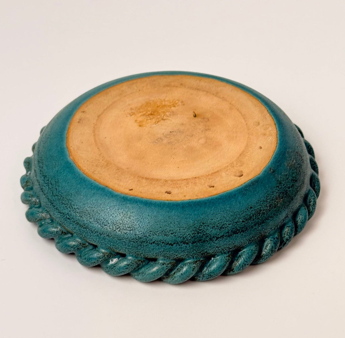 Buddelund Keramik – lysestage med snoet kant, ca. 1960–1975 - Frøken Lilly