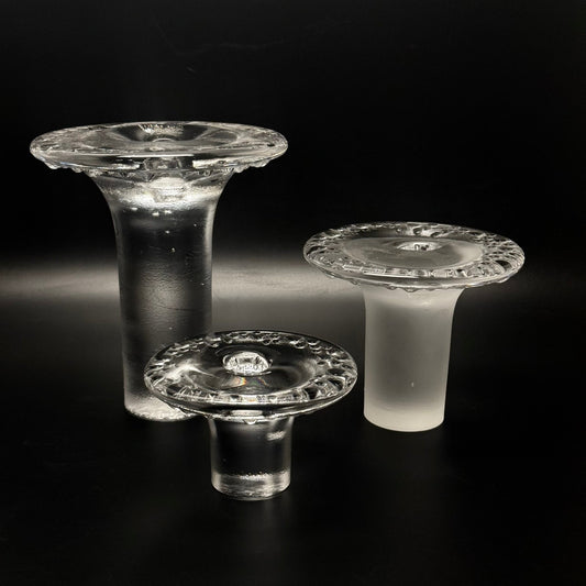 Christel & Christer Holmgren – 3 kunstglas lysestager - Frøken Lilly