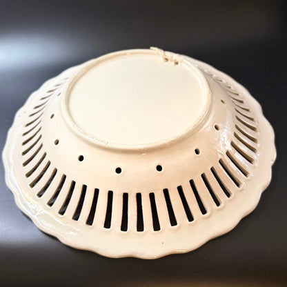 Fajanceskål, håndlavet – folk - art – vintage, Sydeuropa - Frøken Lilly