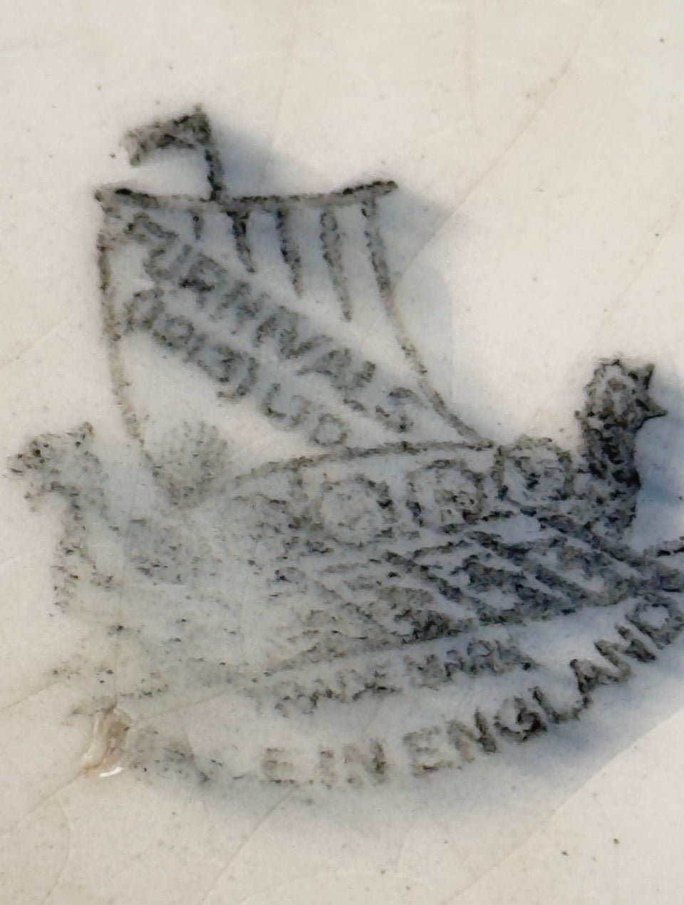 Furnivals antikt engelsk fajancefad ca. 1920-1930 - Frøken Lilly