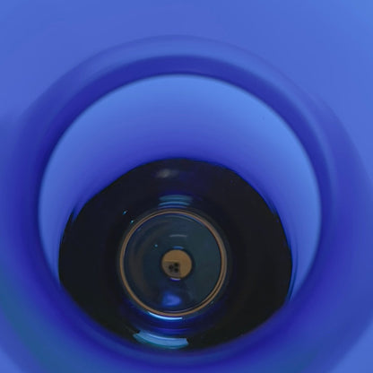 Holmegaard Harlekin vase – blå/turkis – Anja Kjær – stor model - Frøken Lilly