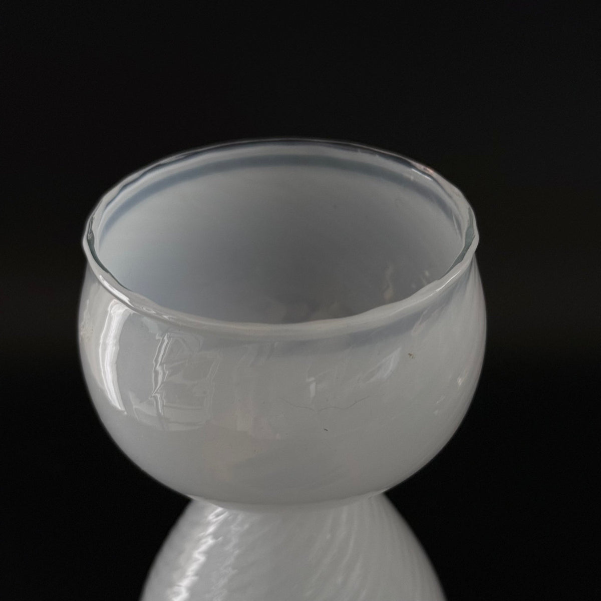 Holmegaard hyacintglas i opalglas model 341 12 28 fra 1981 - Frøken Lilly