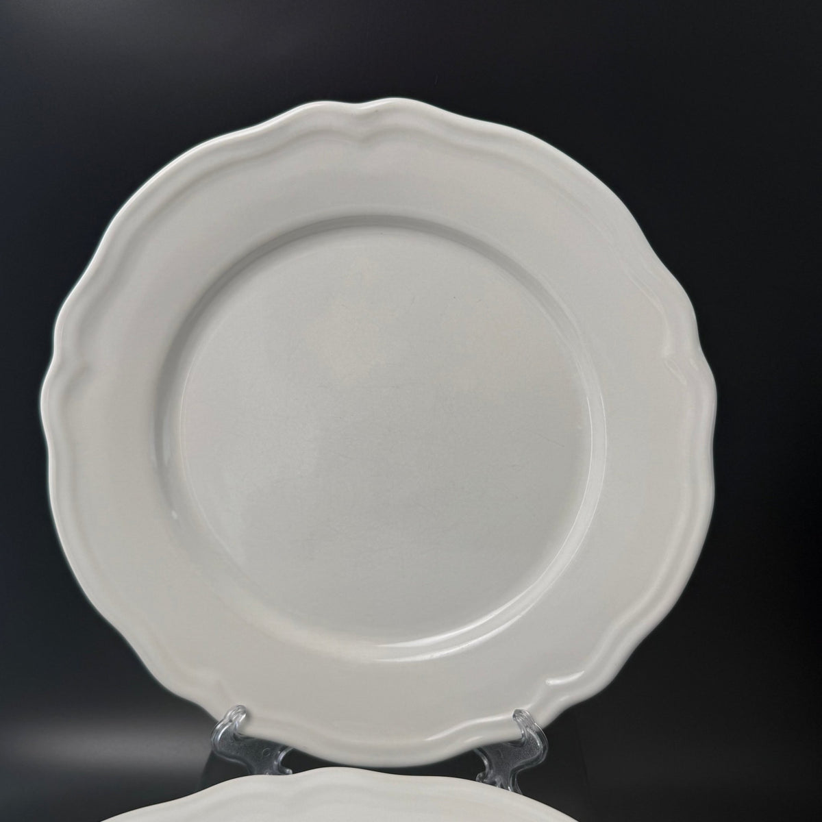 IKEA middagstallerkener, serien ARV, 15199 i cremehvid porcelæn, Ø28,5 - udgået model - Frøken Lilly