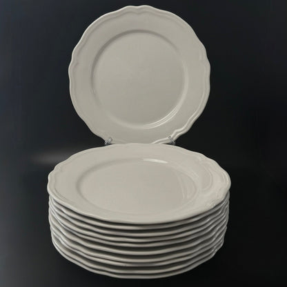 IKEA middagstallerkener, serien ARV, 15199 i cremehvid porcelæn, Ø28,5 - udgået model - Frøken Lilly