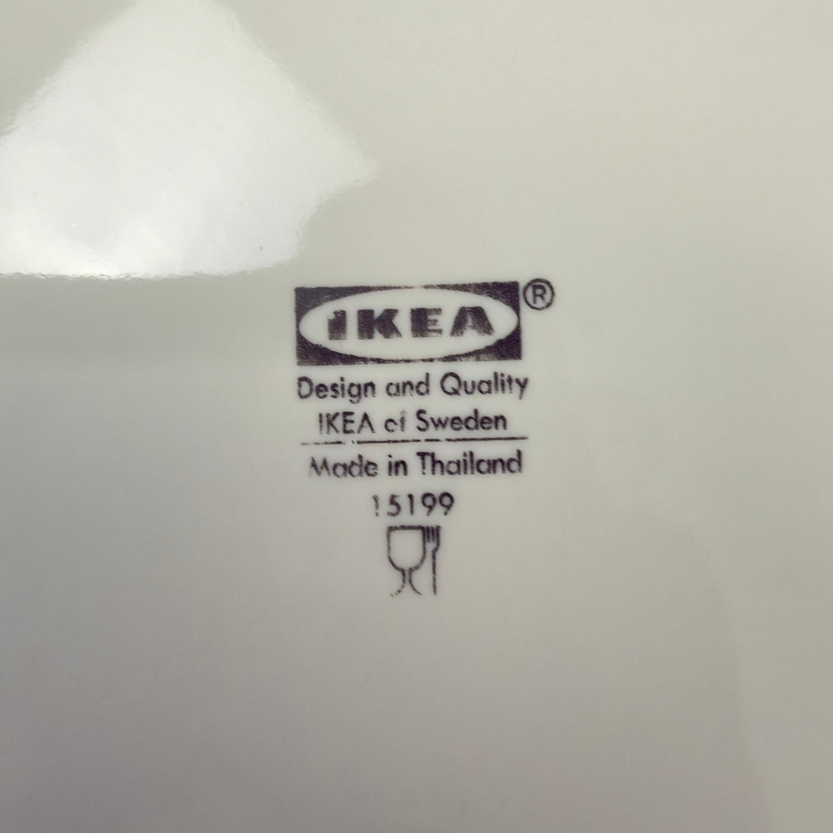 IKEA middagstallerkener, serien ARV, 15199 i cremehvid porcelæn, Ø28,5 - udgået model - Frøken Lilly