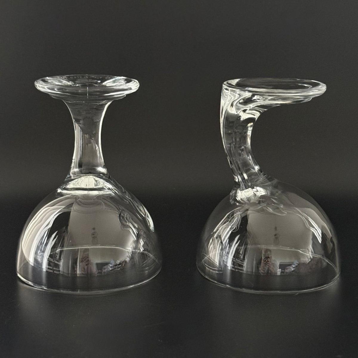 Italienske designglas med snoet stilk – sæt med 2 - Frøken Lilly