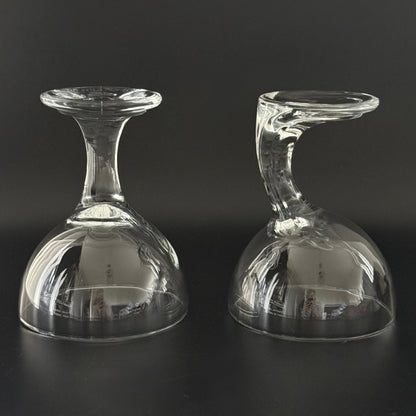 Italienske designglas med snoet stilk – sæt med 2 - Frøken Lilly