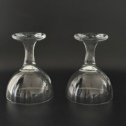 Italienske designglas med snoet stilk – sæt med 2 - Frøken Lilly