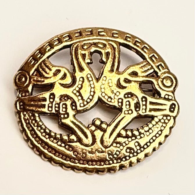 Kalevala Koru broche i bronze med vikingetids inspireret dyremotiv – Finland - Frøken Lilly