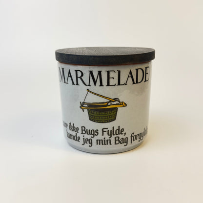 Knabstrup keramik sylte­tøj / marmelade krukke med trælåg – dansk vintage - Frøken Lilly