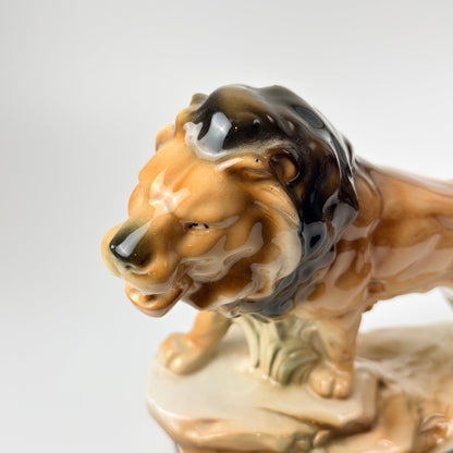 Løve i porcelænsfigur, mrk. nr. 9299, vintage fra 1930 - 1940'erne - Frøken Lilly