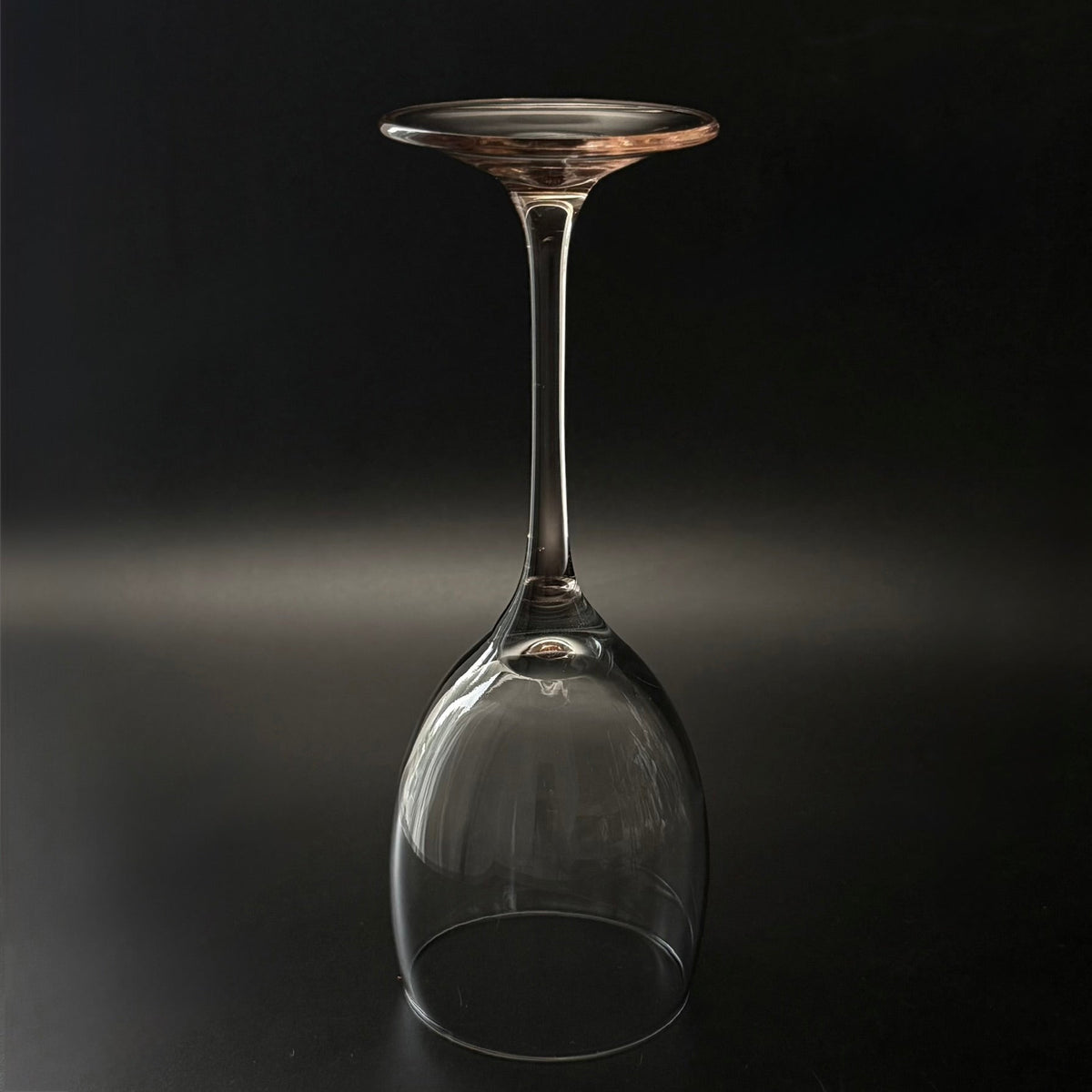 Luminarc hvidvinsglas med rosafarvet stilk – fransk vintage - Frøken Lilly