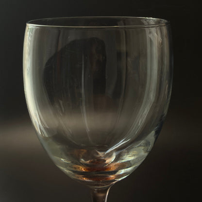 Luminarc hvidvinsglas med rosafarvet stilk – fransk vintage - Frøken Lilly