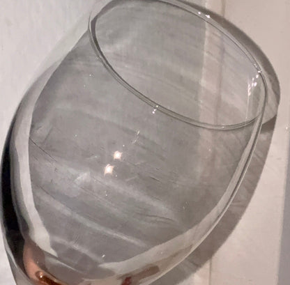 Luminarc hvidvinsglas med rosafarvet stilk – fransk vintage - Frøken Lilly