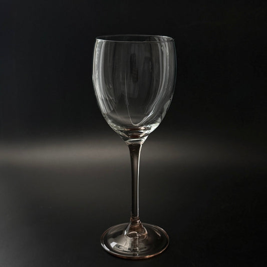 Luminarc hvidvinsglas med rosafarvet stilk – fransk vintage - Frøken Lilly