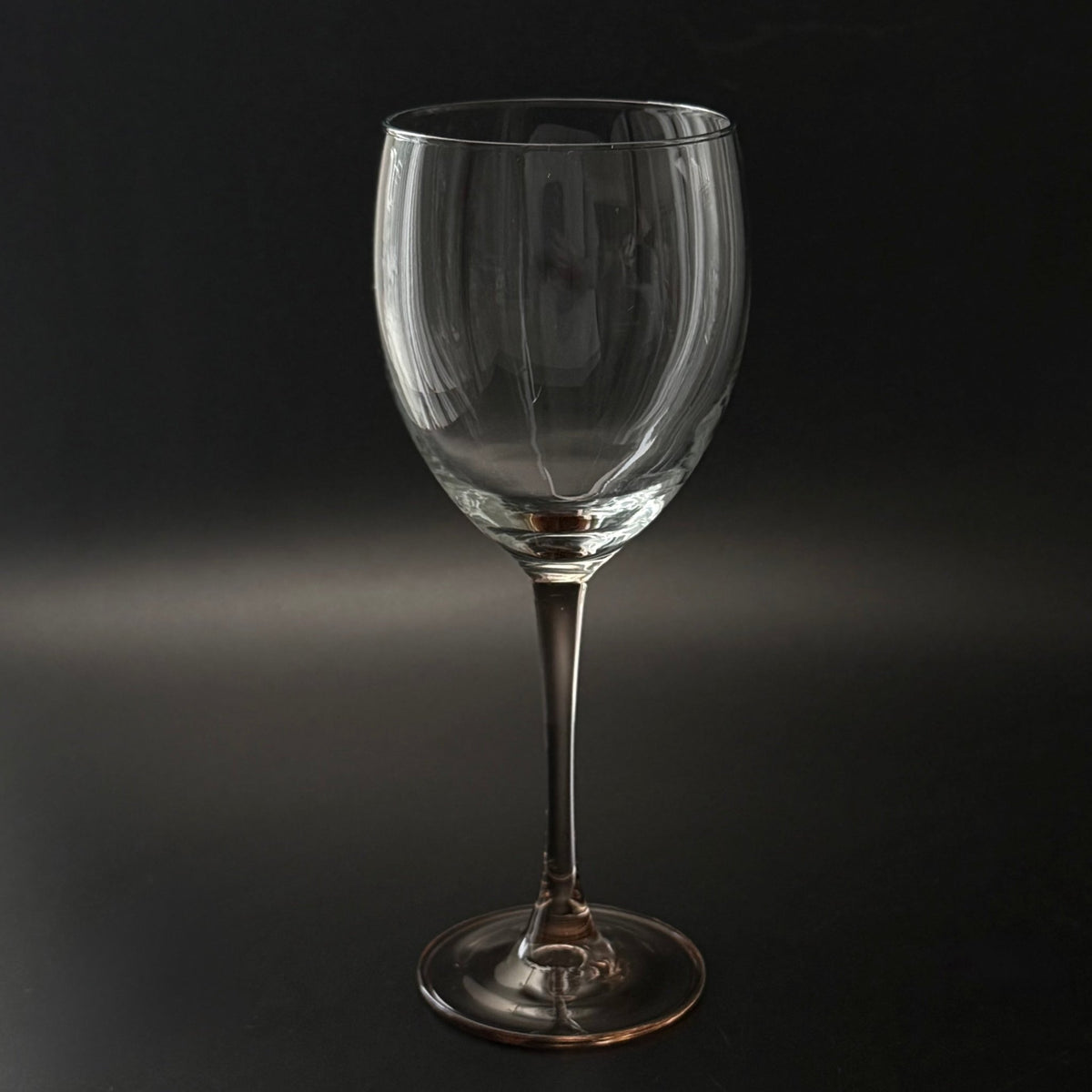 Luminarc rødvinsglas med rosafarvet stilk – fransk vintage - Frøken Lilly