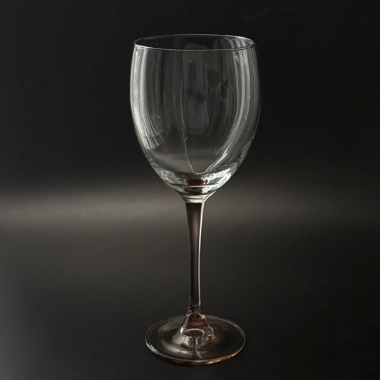 Luminarc rødvinsglas med rosafarvet stilk – fransk vintage - Frøken Lilly