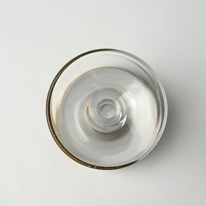 Lyngby Glas Tosca portvinsglas i krystal med bred ciseleret guldkant, 1960'erne - Frøken Lilly