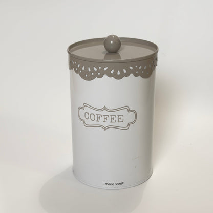 Marie Sohl kaffedåse med låg – metal opbevaring til kaffe, 16 cm - Frøken Lilly