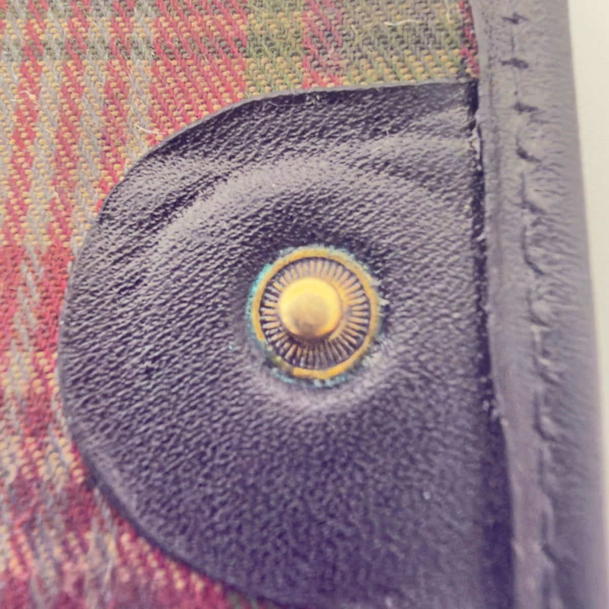 Mulberry nøgleetui i sort læder med Patchwork Croc-prægningerne - Frøken Lilly