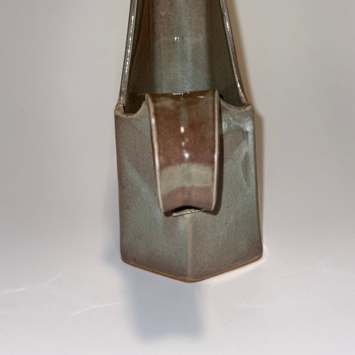 Niels Huang kande – dansk studiokeramik – signeret – skulpturel form 22 cm - Frøken Lilly