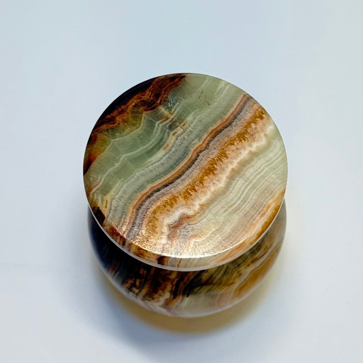 Onyxglas i poleret natursten – midcentury - Frøken Lilly