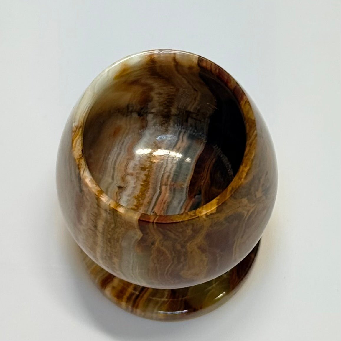Onyxglas i poleret natursten – midcentury - Frøken Lilly
