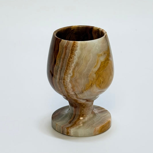 Onyxglas i poleret natursten – midcentury - Frøken Lilly