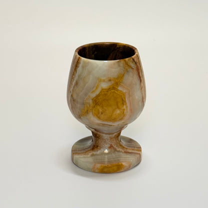 Onyxglas i poleret natursten – midcentury - Frøken Lilly