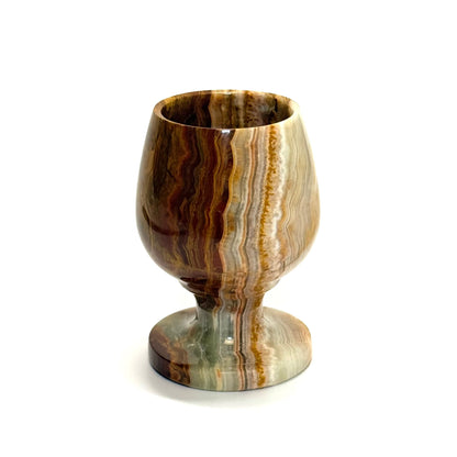 Onyxglas i poleret natursten – midcentury - Frøken Lilly
