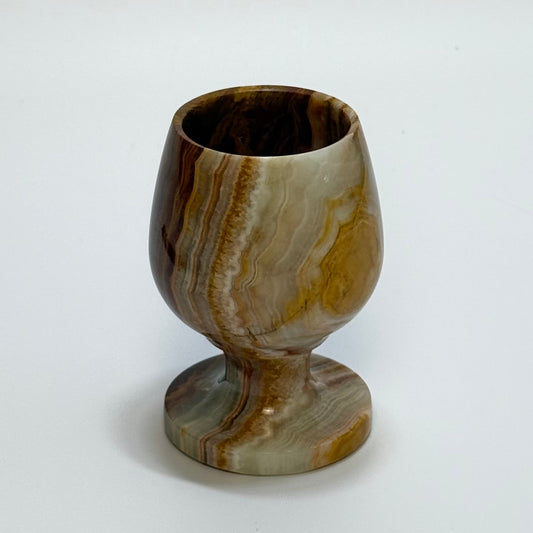 Onyxglas i poleret natursten – midcentury - Frøken Lilly