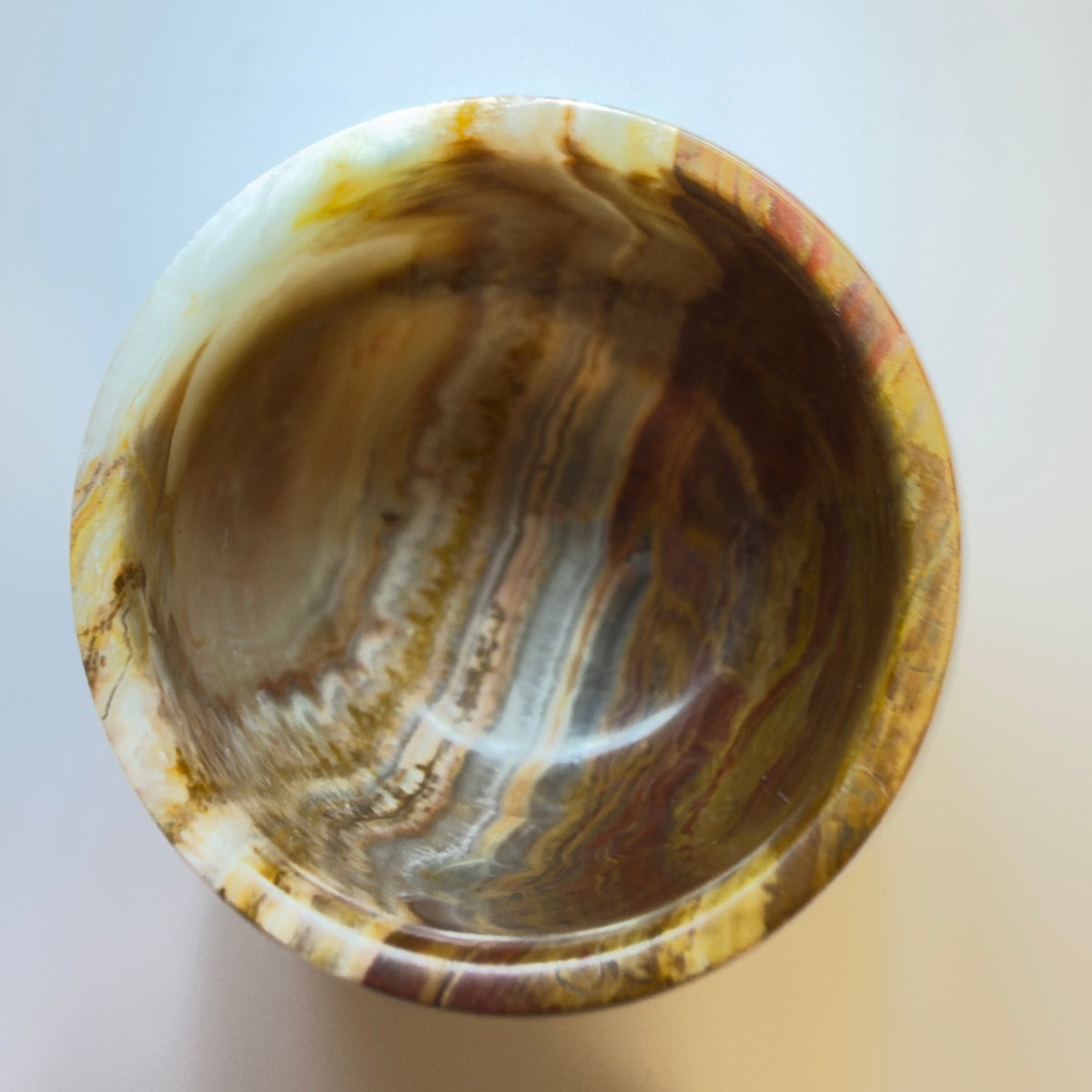 Onyxglas i poleret natursten – midcentury - Frøken Lilly