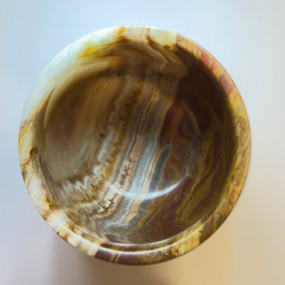Onyxglas i poleret natursten – midcentury - Frøken Lilly