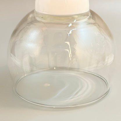 Originale Bodum Oktett vinglas, hvid plaststilk, dansk design af Carsten Jørgensen, 1970'erne - Frøken Lilly