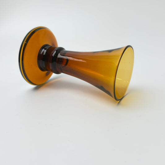 Ravfarvede snapseglas - formentlig Älghults Glasbruk, 1970’erne - 4 stk. - Frøken Lilly