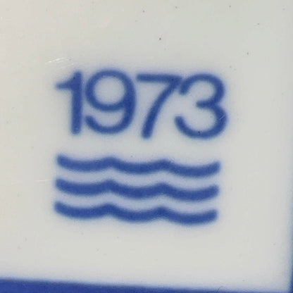 Royal Copenhagen årsramme 1973 med 925 sterlingsølv ophæng – A. Michelsen - Frøken Lilly