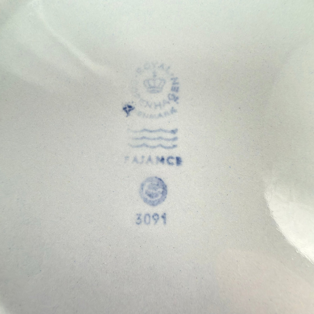 Royal Copenhagen Fajance Lysestage nr. 3091 – Ø 12,5 cm – Danmark - Frøken Lilly