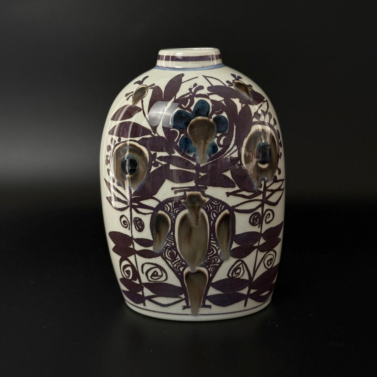 Royal Copenhagen Tenera vase 1181/658 Kari Christensen fajance - Frøken Lilly