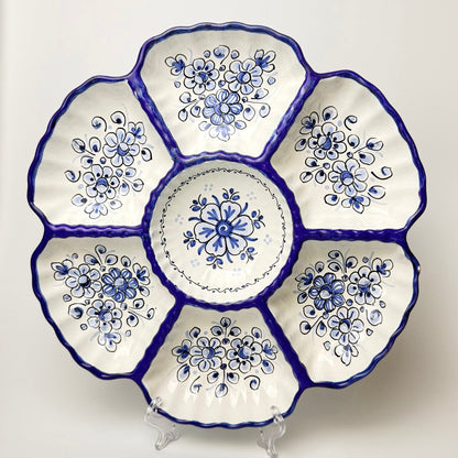Spansk håndlavet keramikfad ceramical – tapas serveringsfad 32 cm - Frøken Lilly