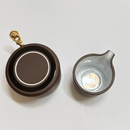 Sukkerskål og flødekandesæt fra Hornsea Pottery Contrast – England, 1978 - Frøken Lilly