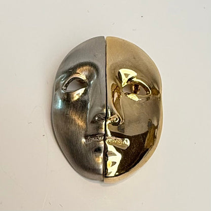 Svensk design broche med dobbelt maske – MärkesMännen / Electrolux Wascator - Frøken Lilly