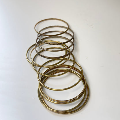 Vintage bangles i metal – 12 stk. - Frøken Lilly
