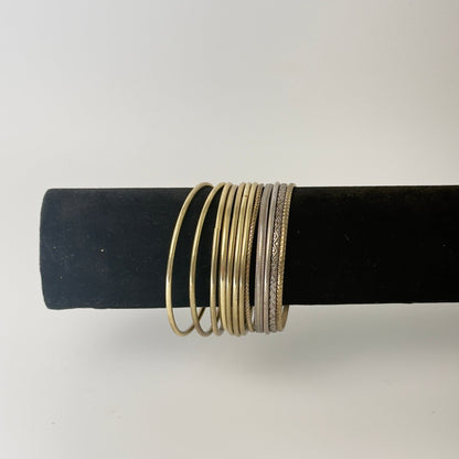 Vintage bangles i metal – 12 stk. - Frøken Lilly